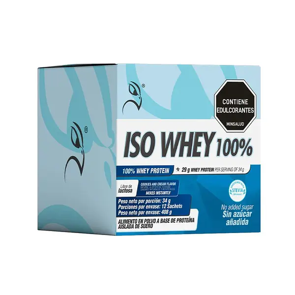 Iso Whey 100% – 34 G – 12 Porciones En Sobres