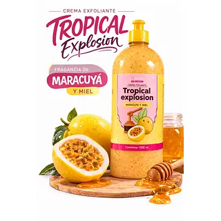 Crema Exfoliante Tropical Explosión – Maracuyá Y Miel